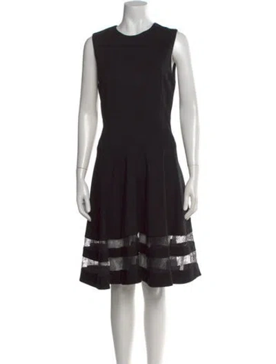Pre-owned Jason Wu Lace Pattern Knee-length Dress In Black