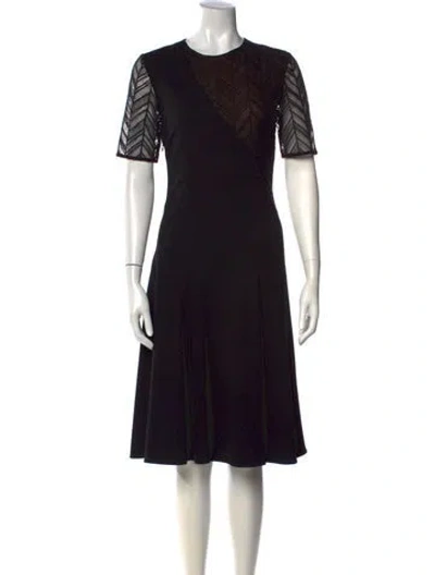 Pre-owned Jason Wu Lace Pattern Knee-length Dress In Black