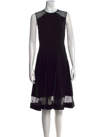 Pre-owned Jason Wu Lace Pattern Knee-length Dress In Black