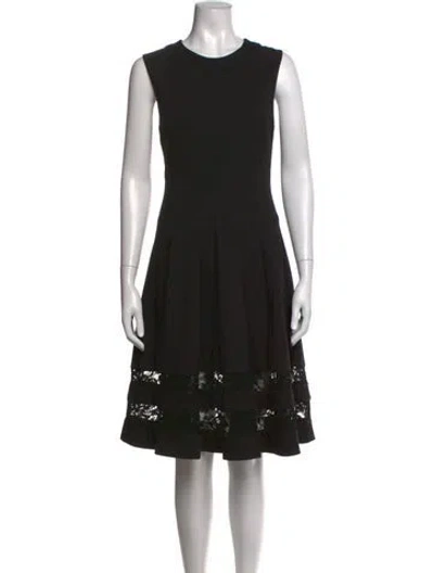 Pre-owned Jason Wu Lace Pattern Knee-length Dress In Black