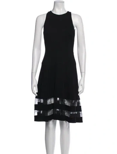 Pre-owned Jason Wu Lace Pattern Knee-length Dress In Black