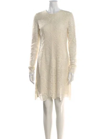 Pre-owned Jason Wu Lace Pattern Knee-length Dress In Neutral