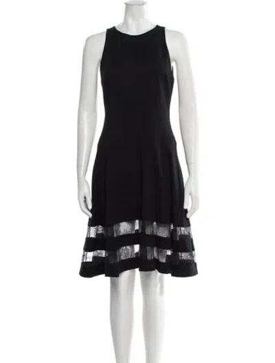 Pre-owned Jason Wu Lace Pattern Mini Dress In Black