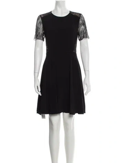 Pre-owned Jason Wu Lace Pattern Mini Dress In Black