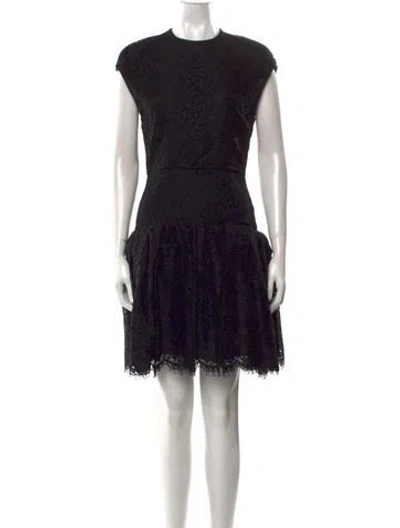 Pre-owned Jason Wu Lace Pattern Mini Dress W/ Tags In Black