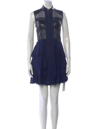 Pre-owned Jason Wu Lambskin Mini Dress In Multi