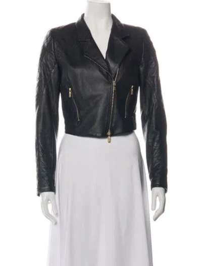 Pre-owned Jason Wu Leather Biker Jacket In Black