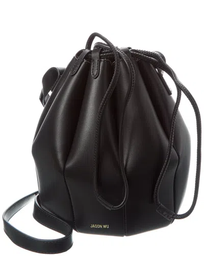 Jason Wu Leather Bucket Bag In Black