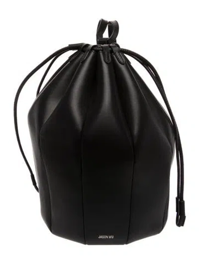 Pre-owned Jason Wu Leather Bucket Bag W/ Tags In Black