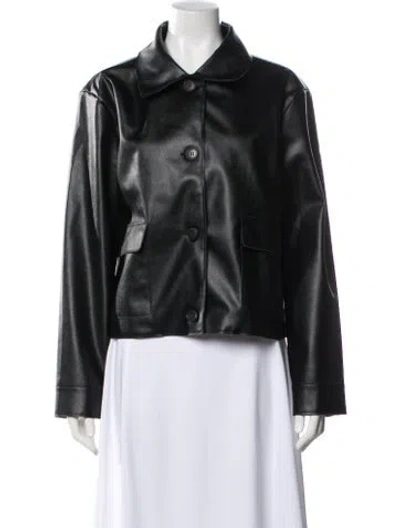 Pre-owned Jason Wu Leather Evening Jacket In Black