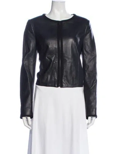 Pre-owned Jason Wu Leather Evening Jacket In Black