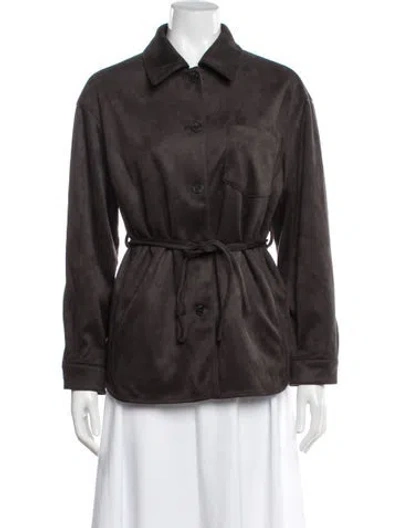 Pre-owned Jason Wu Leather Jacket In Brown