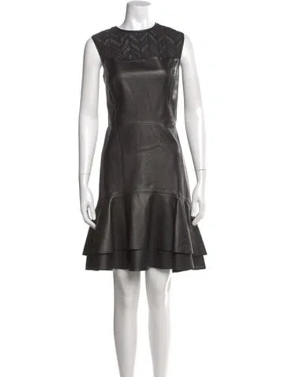 Pre-owned Jason Wu Leather Knee-length Dress In Black