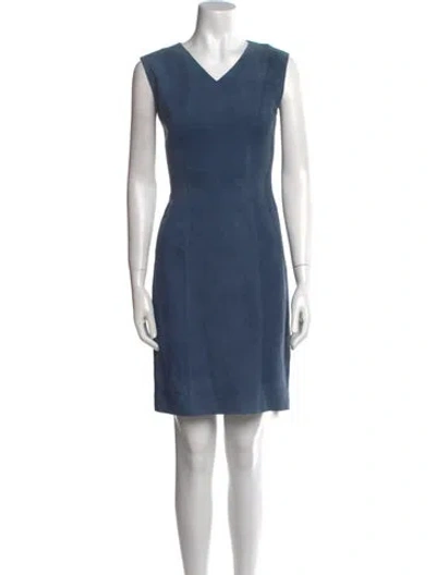 Pre-owned Jason Wu Leather Mini Dress In Blue