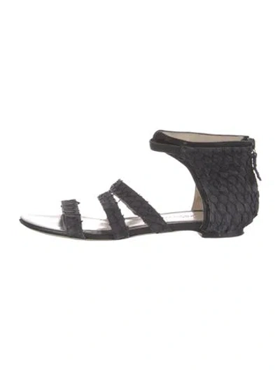 Pre-owned Jason Wu Leather Sandals In Black