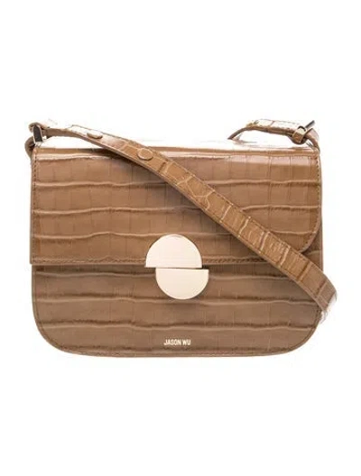 Pre-owned Jason Wu Leather Shoulder Bag In Brown