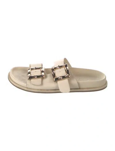 Pre-owned Jason Wu Leather Slides In Neutrals