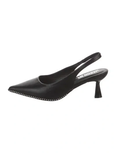 Pre-owned Jason Wu Leather Slingback Pumps In Black