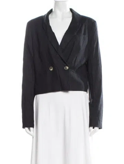 Pre-owned Jason Wu Linen Blazer In Blue