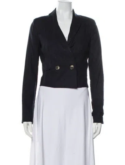 Pre-owned Jason Wu Linen Blazer In Gray