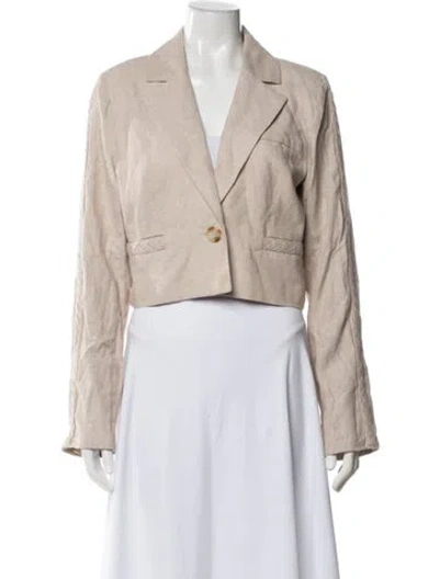 Pre-owned Jason Wu Linen Blazer In Neutral