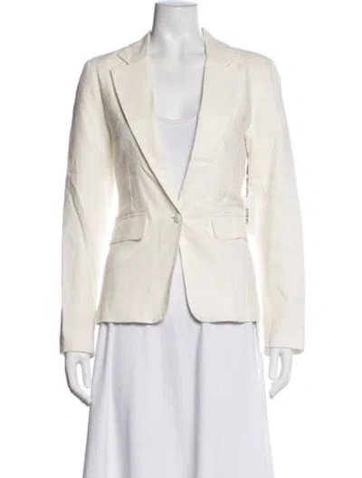 Pre-owned Jason Wu Linen Blazer In Neutrals