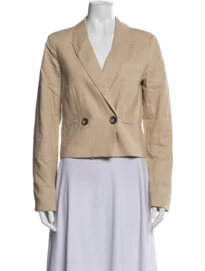 Pre-owned Jason Wu Linen Blazer In Neutrals