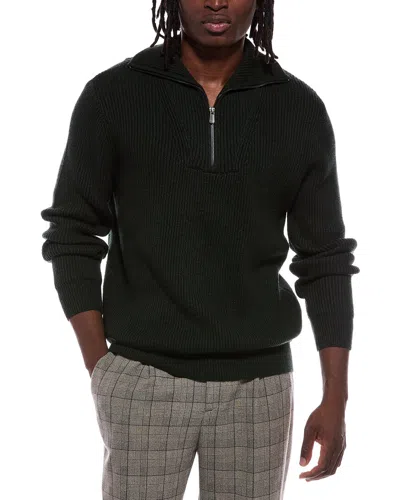 Jason Wu Lis Quarter Zip Mock Neck Sweater In Black