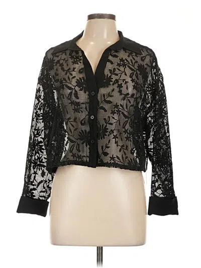 Pre-owned Jason Wu Long Sleeve Blouse In Black