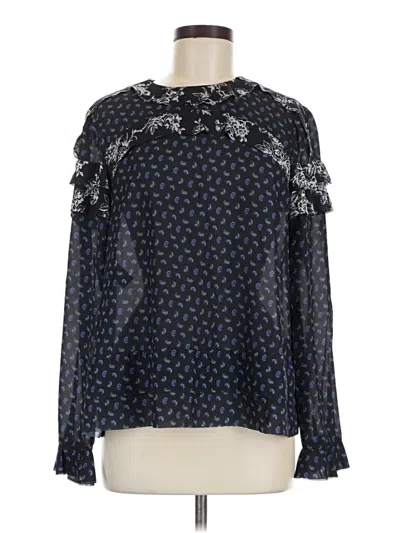 Pre-owned Jason Wu Long Sleeve Blouse In Black