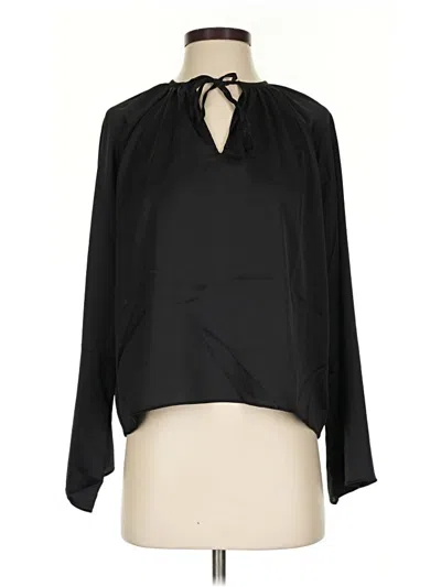 Jason Wu Long Sleeve Blouse In Black