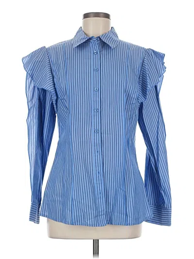Pre-owned Jason Wu Long Sleeve Blouse In Blue