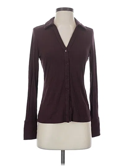 Pre-owned Jason Wu Long Sleeve Blouse In Burgundy