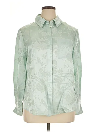Jason Wu Long Sleeve Blouse In Green