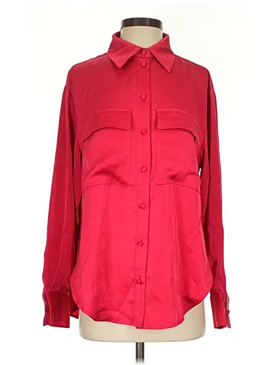 Pre-owned Jason Wu Long Sleeve Blouse In Red