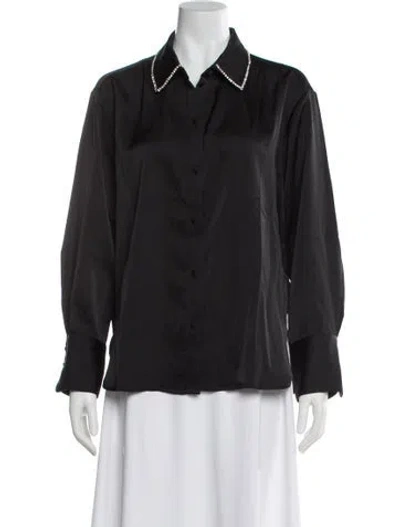 Pre-owned Jason Wu Long Sleeve Blouse W/ Tags In Gray