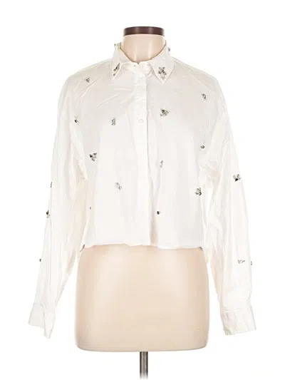 Pre-owned Jason Wu Long Sleeve Blouse In White