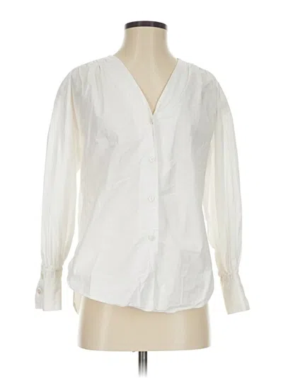 Pre-owned Jason Wu Long Sleeve Blouse In White