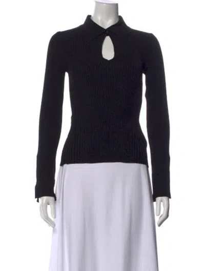Pre-owned Jason Wu Long Sleeve Top In Black