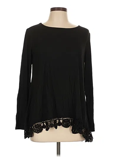 Pre-owned Jason Wu Long Sleeve Top Black Boatneck Tops