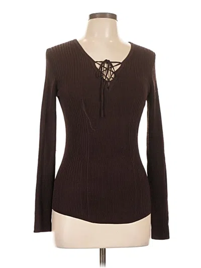 Pre-owned Jason Wu Long Sleeve T-shirt In Brown