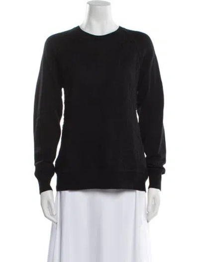 Pre-owned Jason Wu Merino Wool Crew Neck Sweater In Black