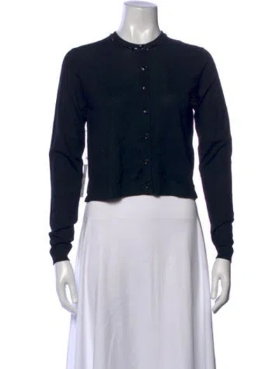 Pre-owned Jason Wu Merino Wool Crew Neck Sweater W/ Tags In Black