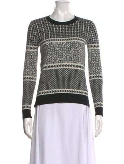 Pre-owned Jason Wu Merino Wool Printed Sweater In Multi