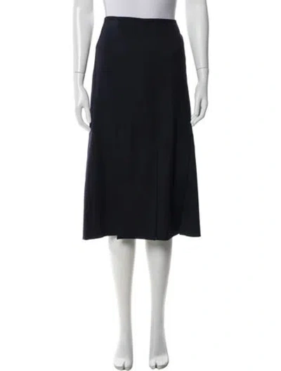 Pre-owned Jason Wu Mesh Accents Knee-length Skirt In Blue