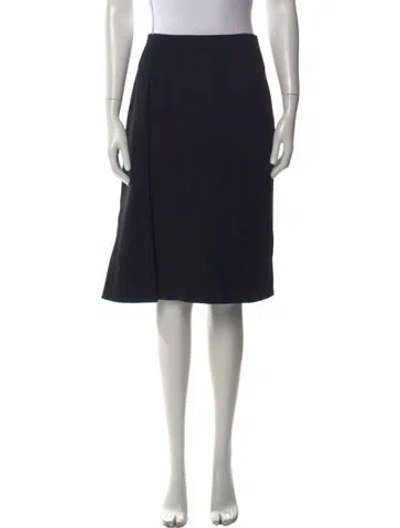 Pre-owned Jason Wu Mesh Accents Midi Length Skirt In Black