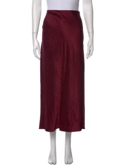 Pre-owned Jason Wu Midi Length Skirt In Burgundy