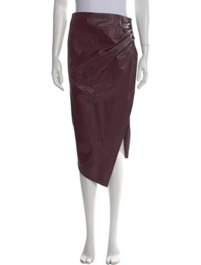 Pre-owned Jason Wu Midi Length Skirt In Burgundy