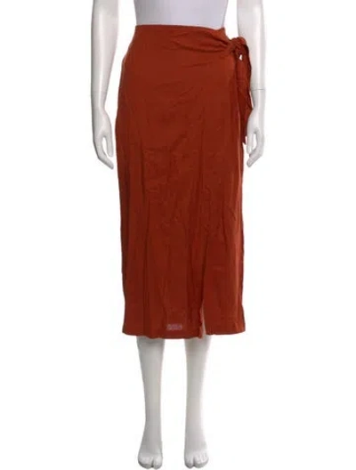 Pre-owned Jason Wu Midi Length Skirt In Orange