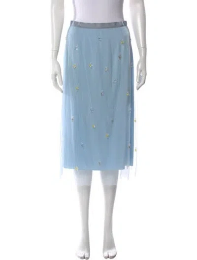 Pre-owned Jason Wu Midi Length Skirt W/ Tags In Blue